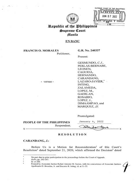 gr 240337|ENBANC G.R. No. 240337 FRANCIS Petitioner, THE .
